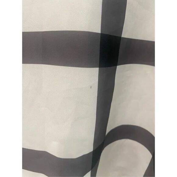 Lulu’s On Gridlock Ivory and Grey Print Top Size Small - Picture 7 of 8